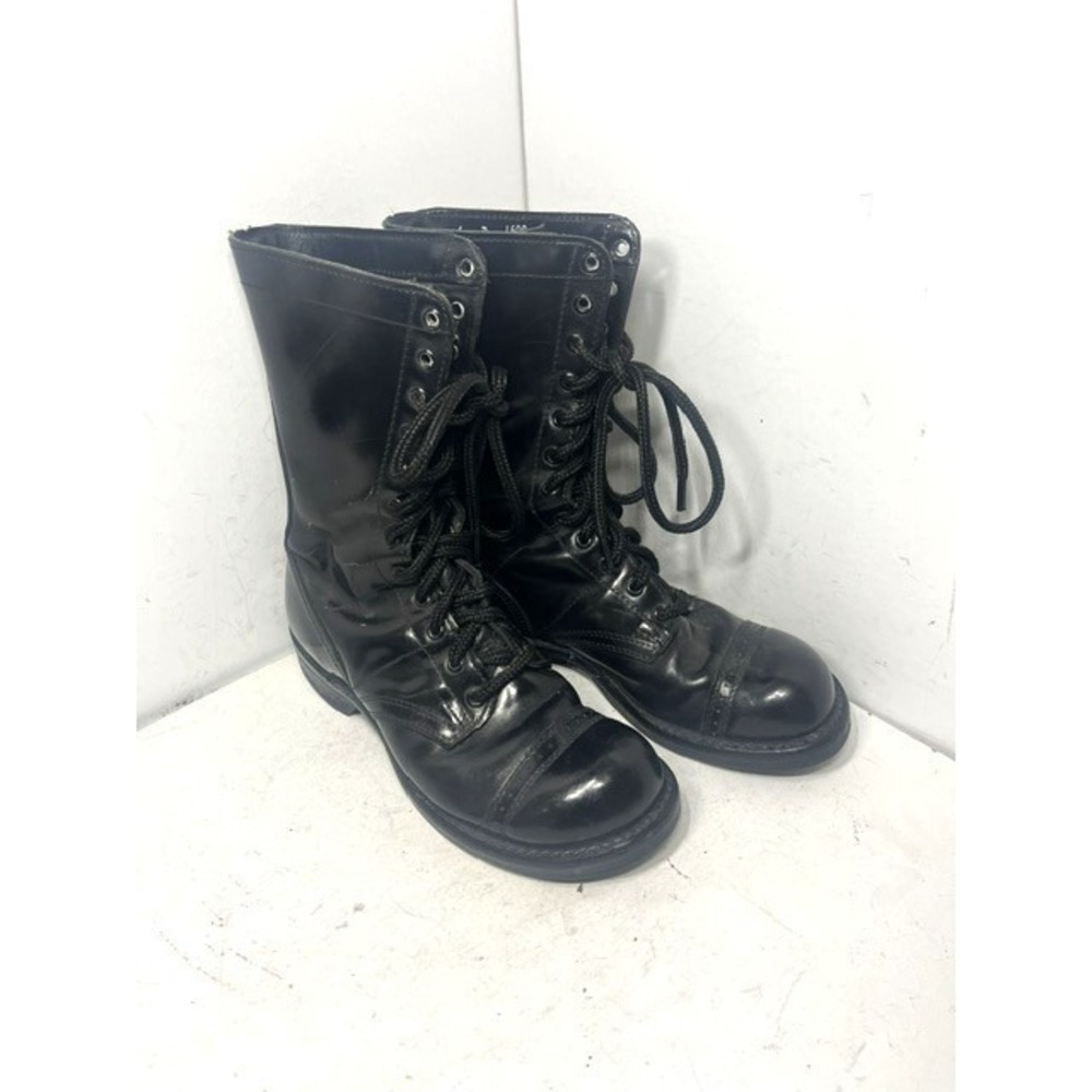 Corcoran 1500 Black Leather Jump Boots Mens 6 D Made in USA Paratrooper Combat